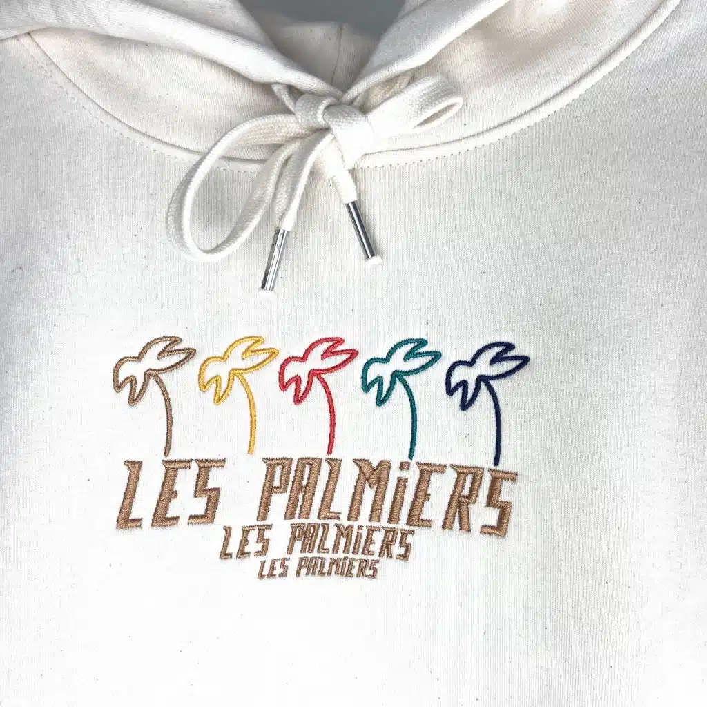 palmiers marque sweat shirt broderie6