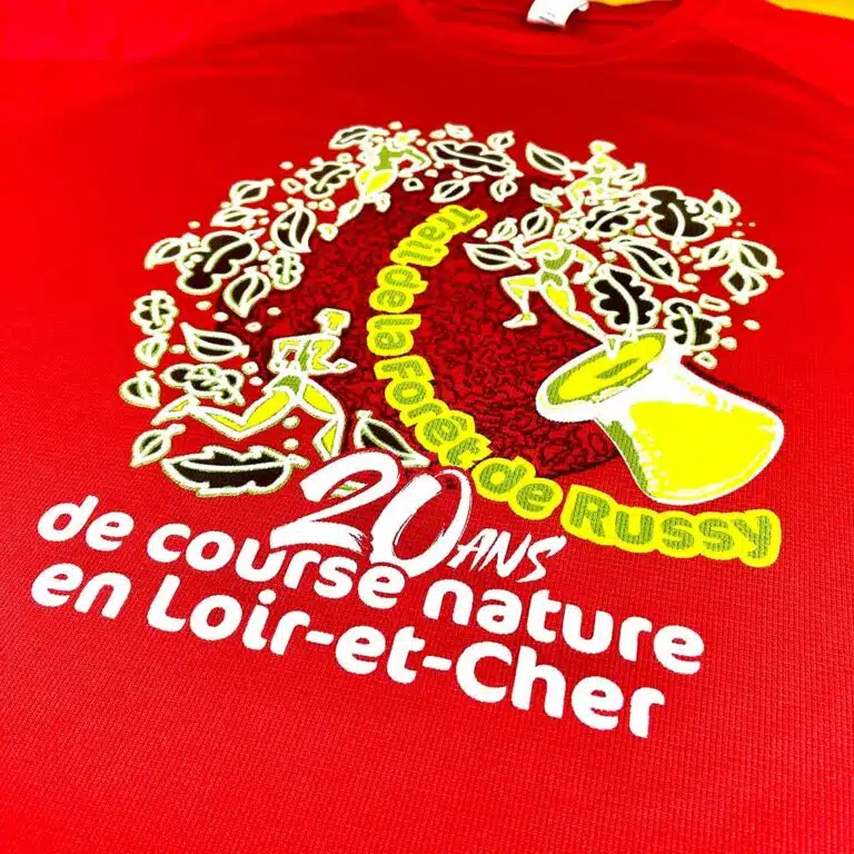 sérigraphie tee shirt sport asso trail de la forêt de russy2