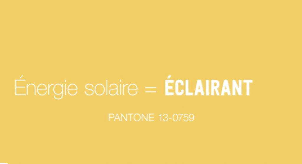 couleur pantone énergie solaire