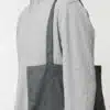 light tote bag anthracite studio front detail 0