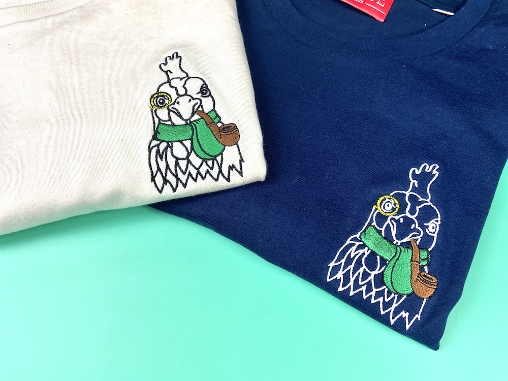 cocotte bordeaux tee shirt broderie4