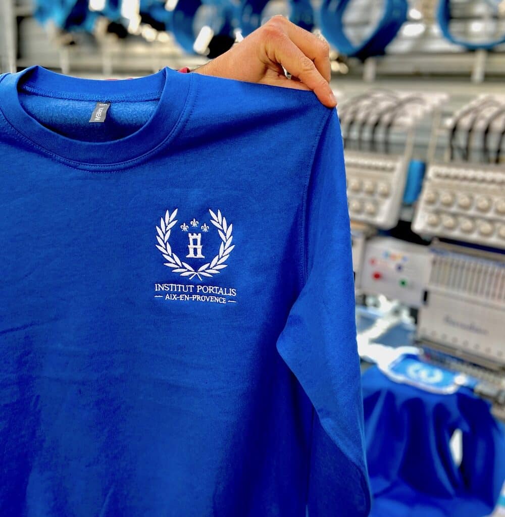 institut portalis association sweat broderie1