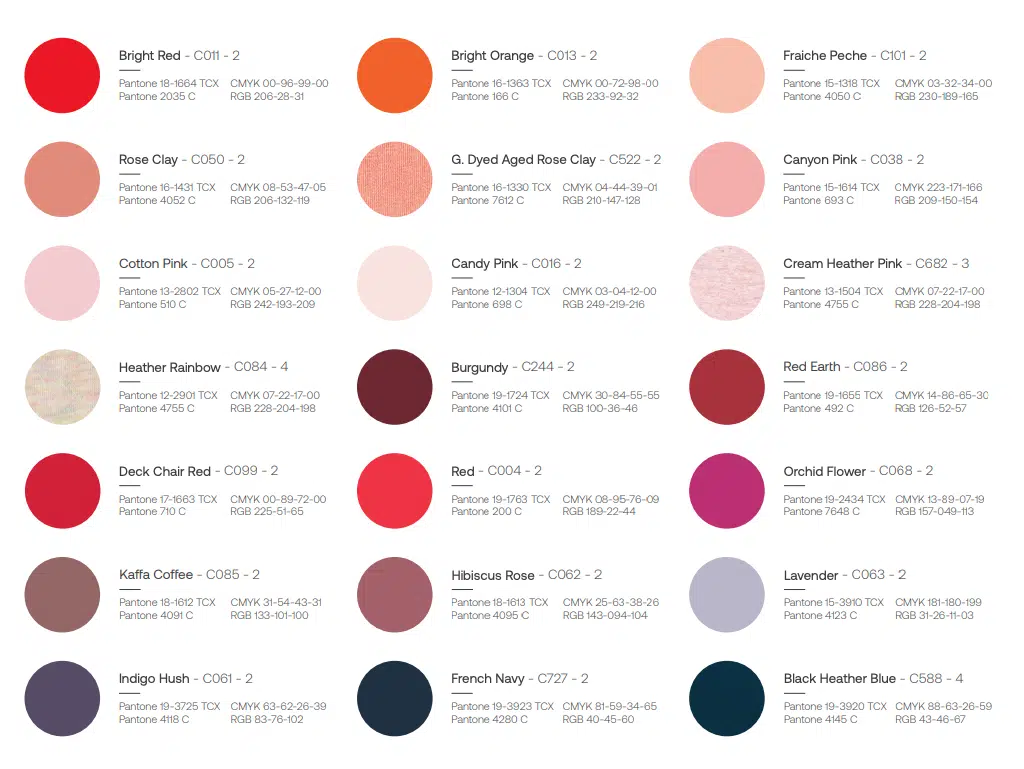 coloris stanley:stella1 rouges
