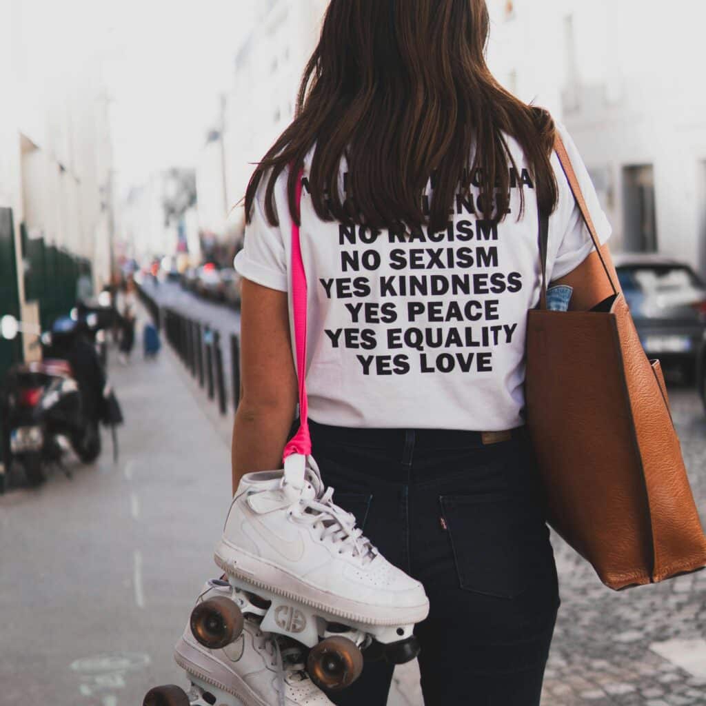 t-shirt femme à message