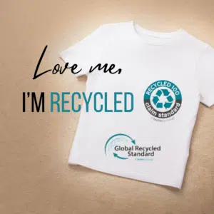 t shirt en polyester recyclé