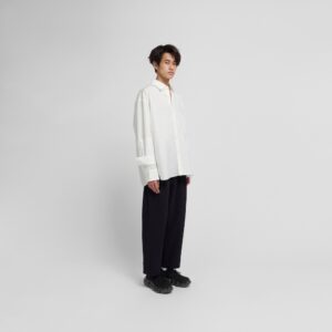 stein oversize down pat shirt white
