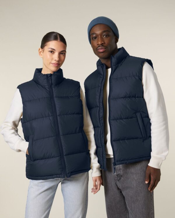 puffer gilet french navy duo front main 0