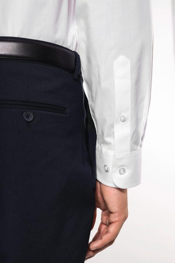 chemise de cuisinier col mao