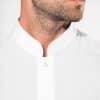 chemise de cuisinier col mao