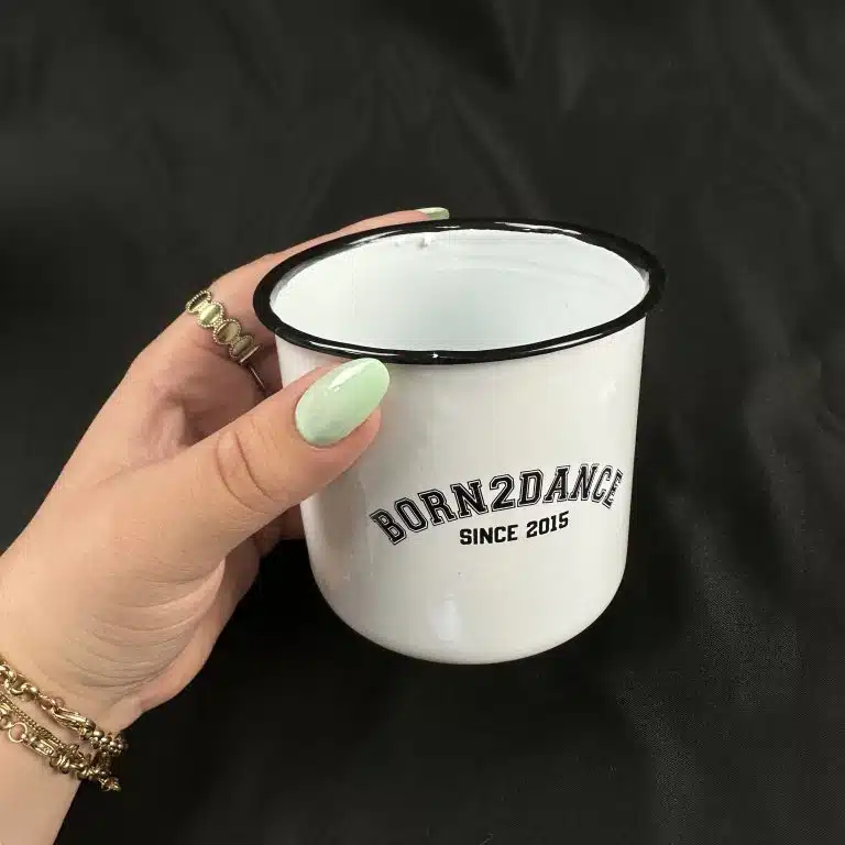 born2dance association mug:tasse tasse métallique 380ml 1
