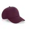 casquette classique soft 5 panneaux burgundy1