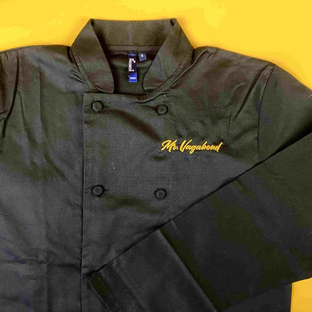 mr vagabond veste de cuisine broderie1