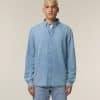 stanley denim shirt light wash studio front main 1