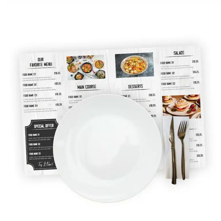 set de table papier