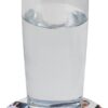 sous verre rond plastique