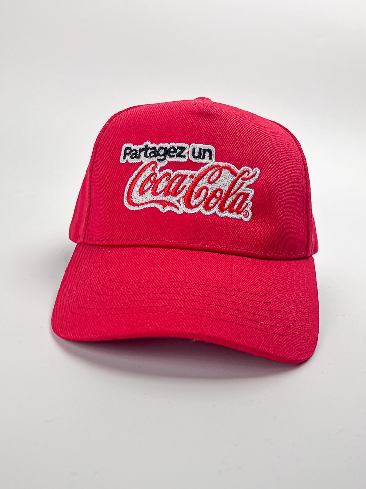 coca cola commerces & magasins casquettes classique 5 panneaux broderie