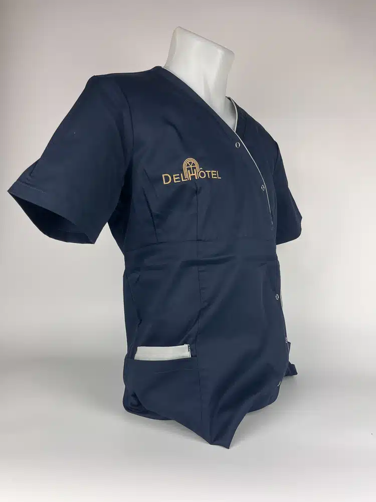 sasu delhotel restauration & hôtellerie blouse wk506 broderie 21