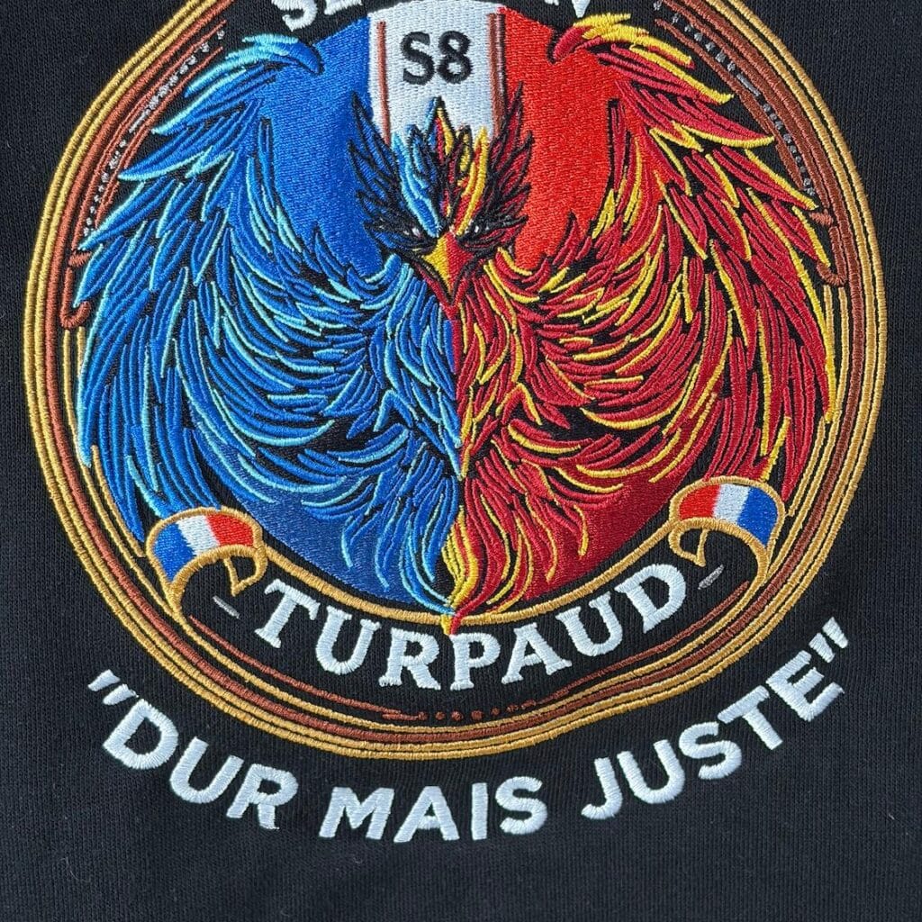 brigade de sapeurs pompiers de paris associations sweat basic half zip broderie