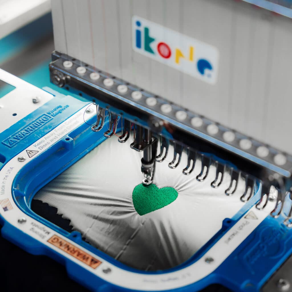 procédure de broderie textile