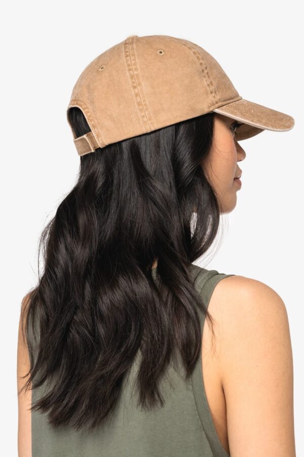 casquette washed organic 6 panneaux