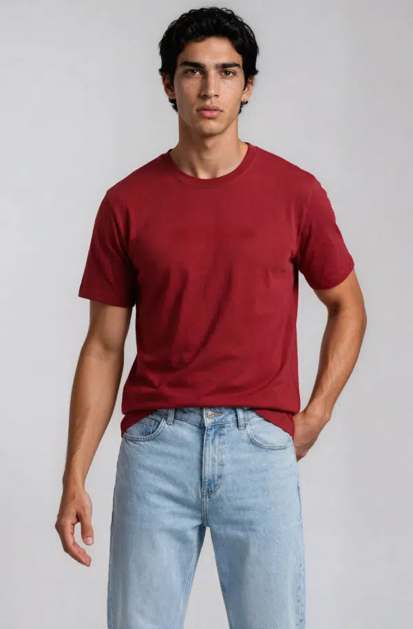 t shirt rouge homme à personnaliser