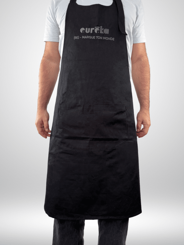 tablier noir brodé personnalisé restauration hôtellerie