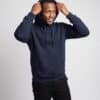 Hoodie bleu marine à personnaliser - marquage textile professionnel IKONE