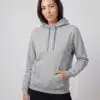 Hoodie gris chiné à personnaliser - marquage textile professionnel IKONE